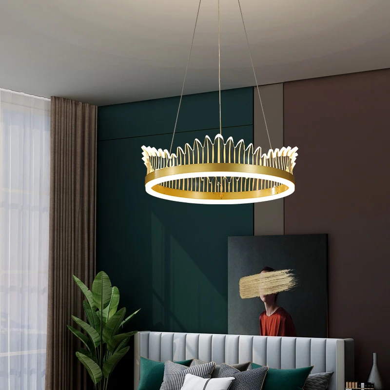 Nordic morden  simple Gold Pendant Light Dinning table light Kitchen bar LED creative office resturant lighting Living room