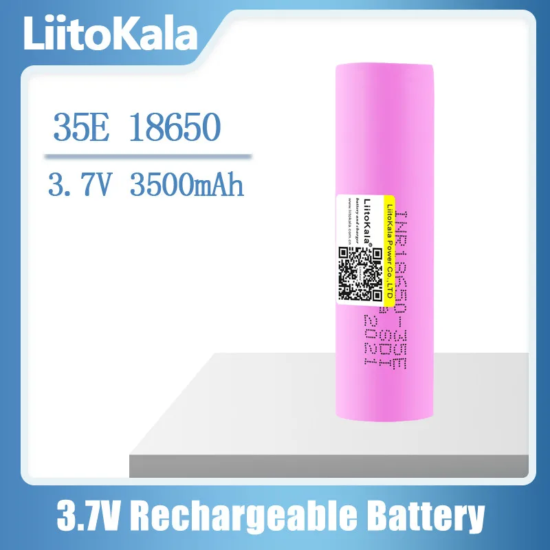 NEW Liitokala 35E original power 18650 lithium battery 3500mAh 3.7v 25A high power INR18650 for electrical tools