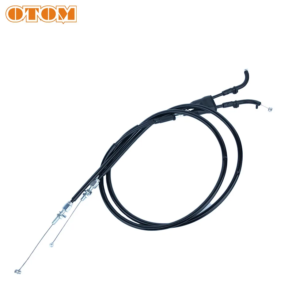 OTOM Motorcycle Throttle Cable Length From 1045mm to 1130mm For KAWASAKI KX250F KX450F Engine Racing Carburetor Accelerate Wire