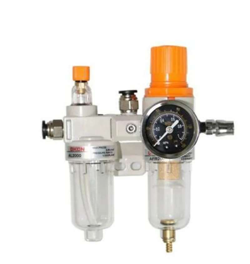 Air Compressor Air Filter Regulator Oil Water Separator Trap Filter Regulator Valve Automatic Drain Lubricator Pressure Gauge tandorio automatic diving watch for men double bow domed sapphire crystal nh35 pt5000 movt 200m water resist 40mm luminous dial