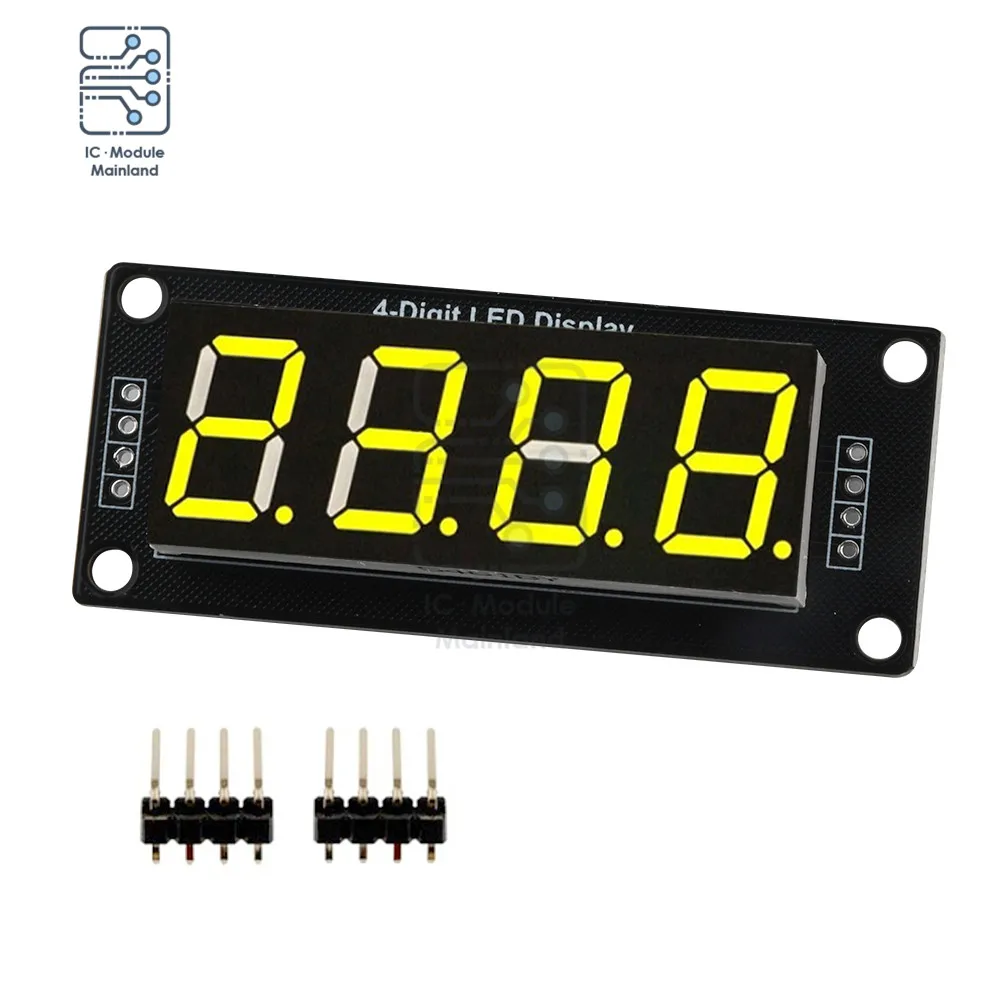 TM1637 Modul Tampilan Digital LED 0.56 Inci 4 Bit Tabung Digital Empat Pak Papan Driver Seri UNTUK Arduino Multiwarna