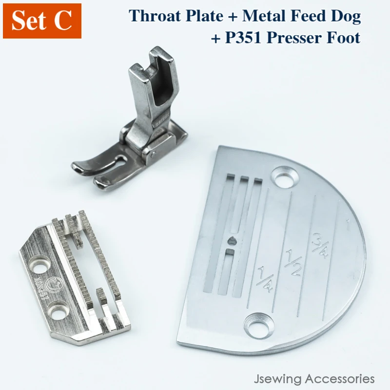 Throat Plate / Feed Dog Fit Single Needle Electronic Lockstitch Sewing Machine JUKI DDL-8700-7 9000 BROTHER S7200 JACK A3 A4