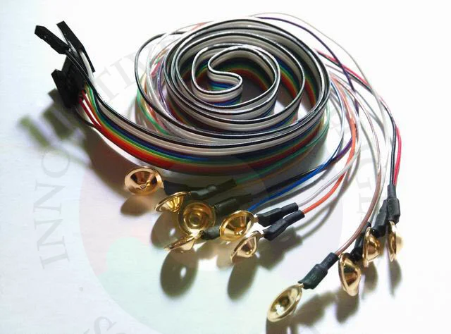 

Gold Plated Disc Type Advanced EEG Brain Electrode Wire Is Suitable for EEG Modules Such as Openbci / Thinkgear