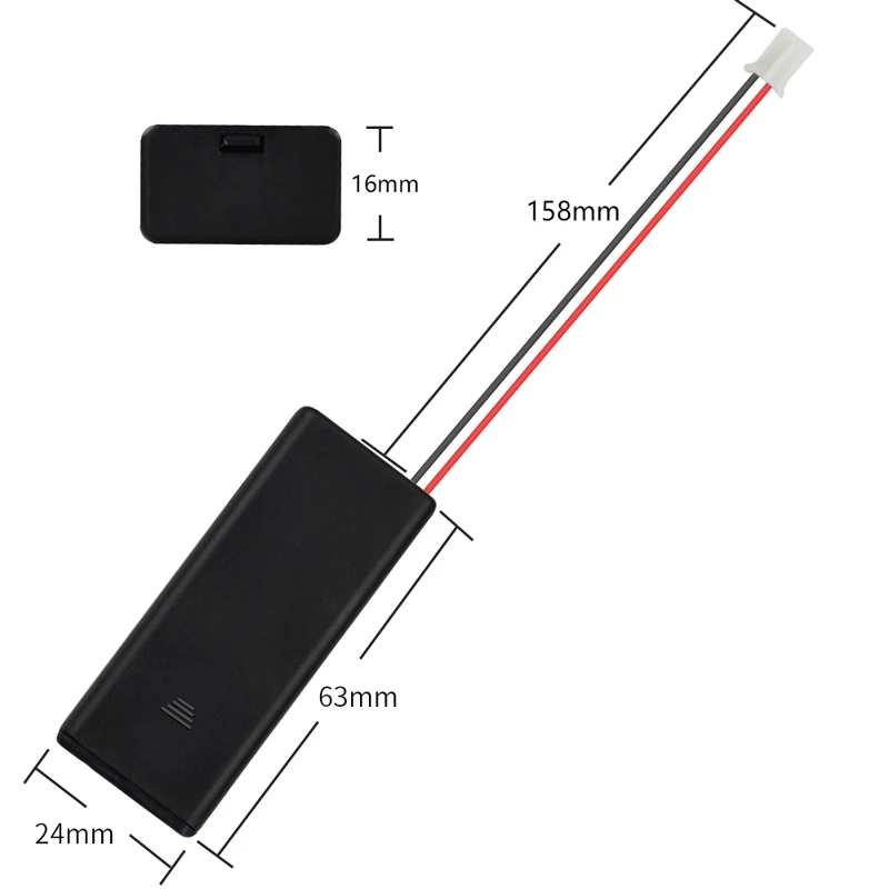 20pcs/lot 2 x AAA Batteries Holder 2 slots 3V Battery Case Cover Shell Kit for BBC Micro:bit Microbit Breakout Expansion board