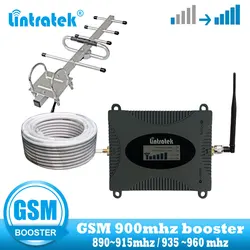 lintratek Mobile Cell Phone Signal Booster 2G GSM 900MHz cellular Repeater communication amplifier with Yagi and whid antenna