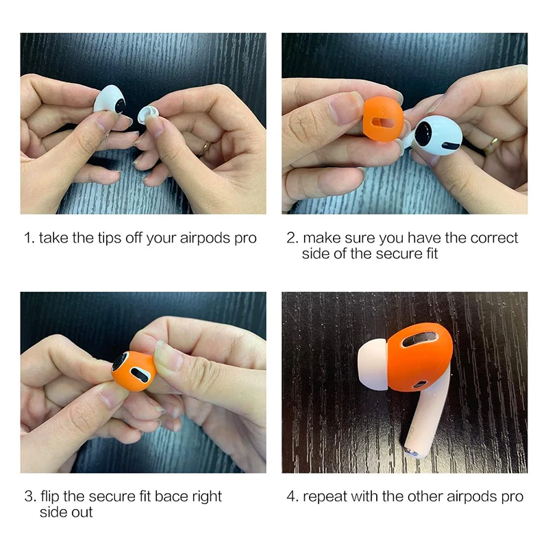 애플 에어팟 프로용 이어 패드 실리콘 보호 커버, 스킨 케이스, 에어팟 프로 이어 커버 팁 액세서리