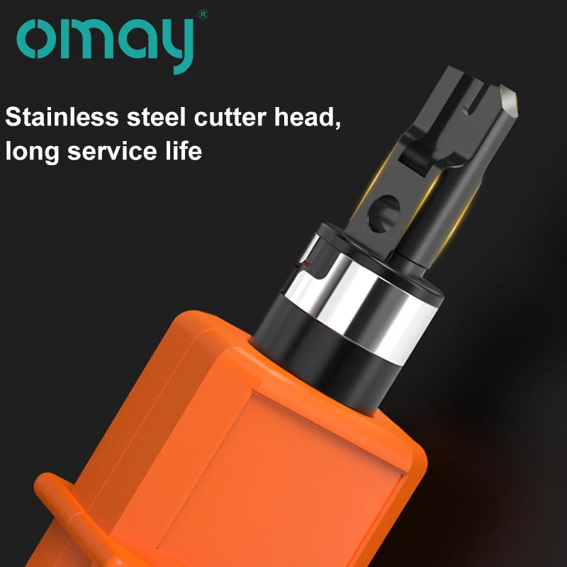 OMAY– Economical 110 Wire Cutter Amplifier Module, Network Double Head Tool, Voice Phone Module Alloy Steel Patch Panel