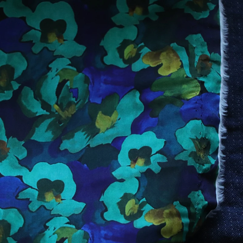 Jemma Rose Floral popeline Textile Material Designer per abbigliamento abiti gonna stampata Liberty Fabric 100% Cotton Tissus 80s