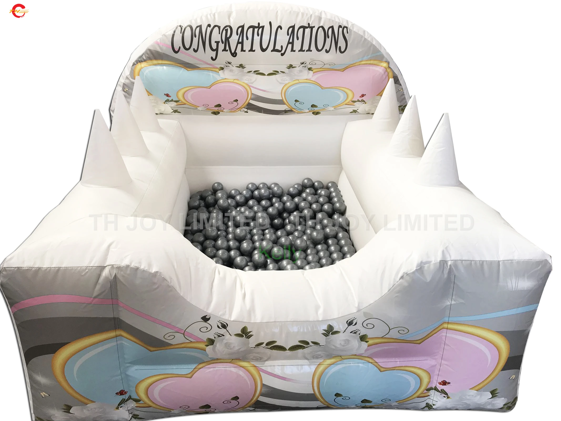 2x2m/3x3m/4x4m 결혼식 경비원 호버 공 풍선 카니발 게임 장난감에 대 한 흰색 풍선 공 풀 송풍기