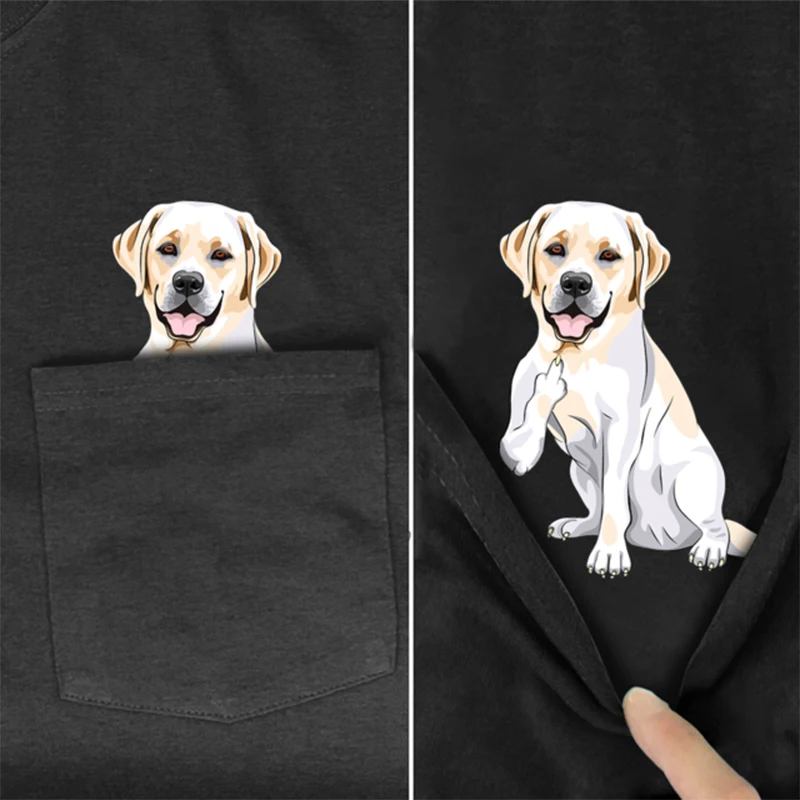 CLOOCL Cocker Spaniel T-Shirt Fashion Animals Pocket Printed T-shirt Men\'s for Women Shirts Harajuku Casual Tops Cotton Tees