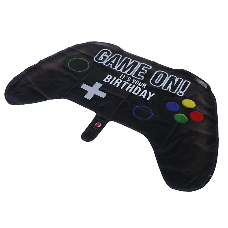 ใหม่ 64*40 ซม.Gamepad Mylar Foil บอลลูน Gamepad จอยสติ๊กบอลลูนวันเกิด PARTY Decor เด็กของเล่น