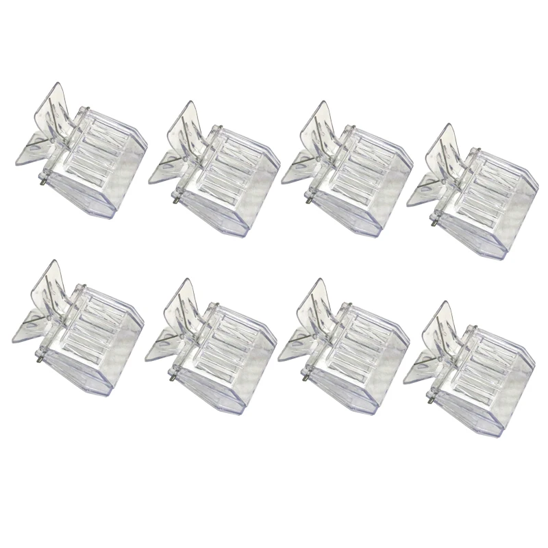 8Pcs Queen Bee Cages Bee Catcher Clear Plastic Clip Cage Beekeeping Equipment Tool Beekeeper Equip Isolation Room