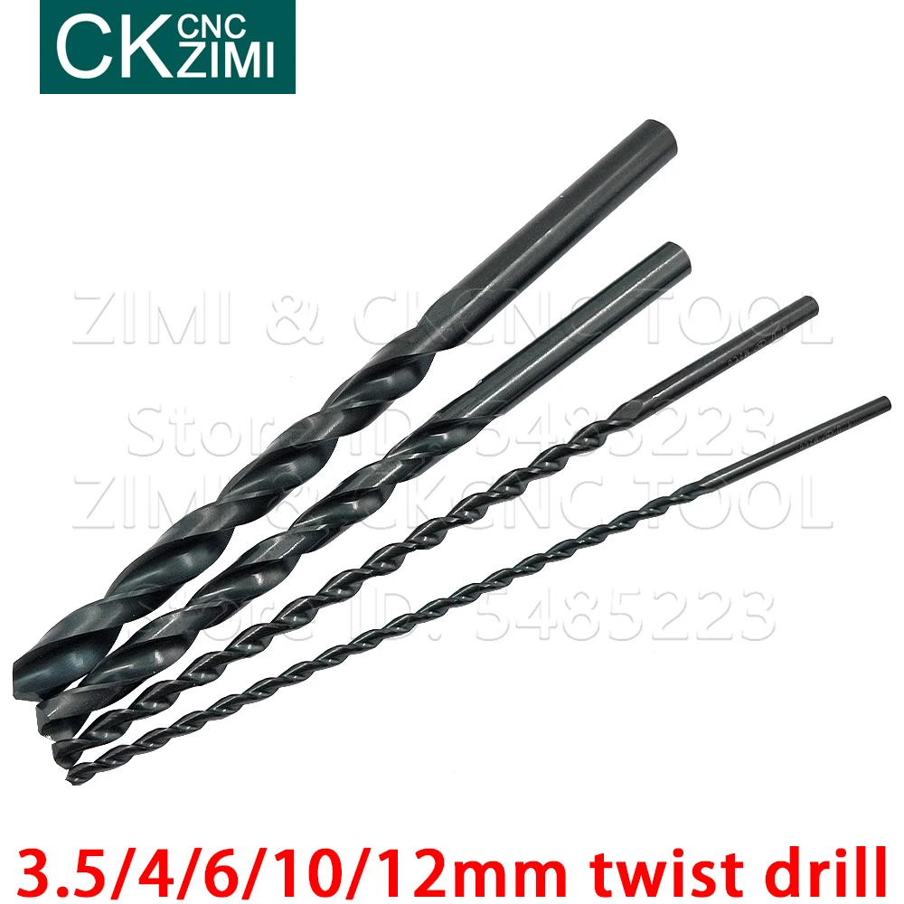 

1P 3.5mm 4mm 6mm 10mm 12mm Drill Bit HSS High Speed Steel Straight Shank Twist Drill Bit Power Tool Cobalt Twist Drill For Metal