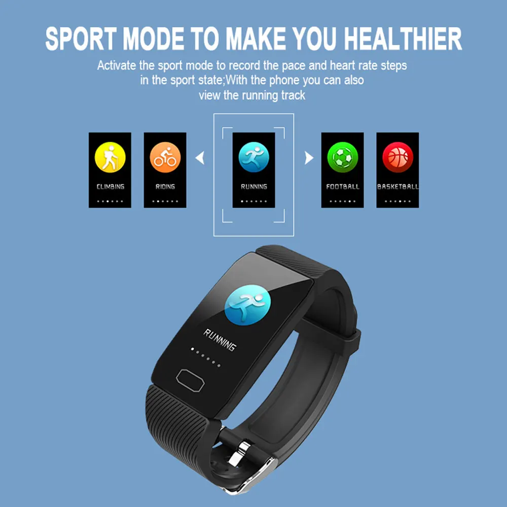 

New Smart Bracelet Q1 HD Color Screen Bluetooth Sports Monitor Fitness Tracker Men's Women's Children's Waterproof Bracelet