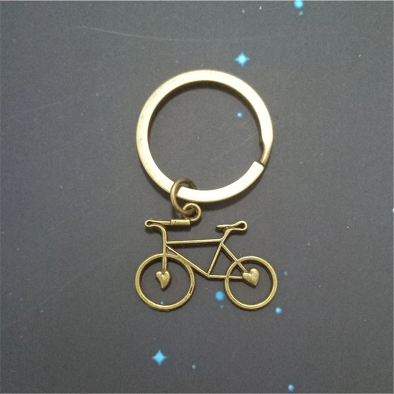 Bronze Color Bike Keychain Big Bike Keyring Tool Keychain Tiny Bike Fashion Man Accessories