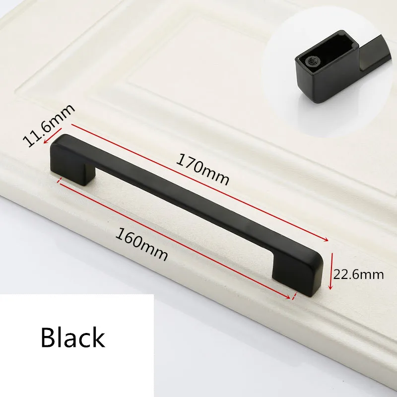 Preto armário alças móveis lidar com cromo armário botão puxa móveis ferragem cozinha lidar com armário botão ouro