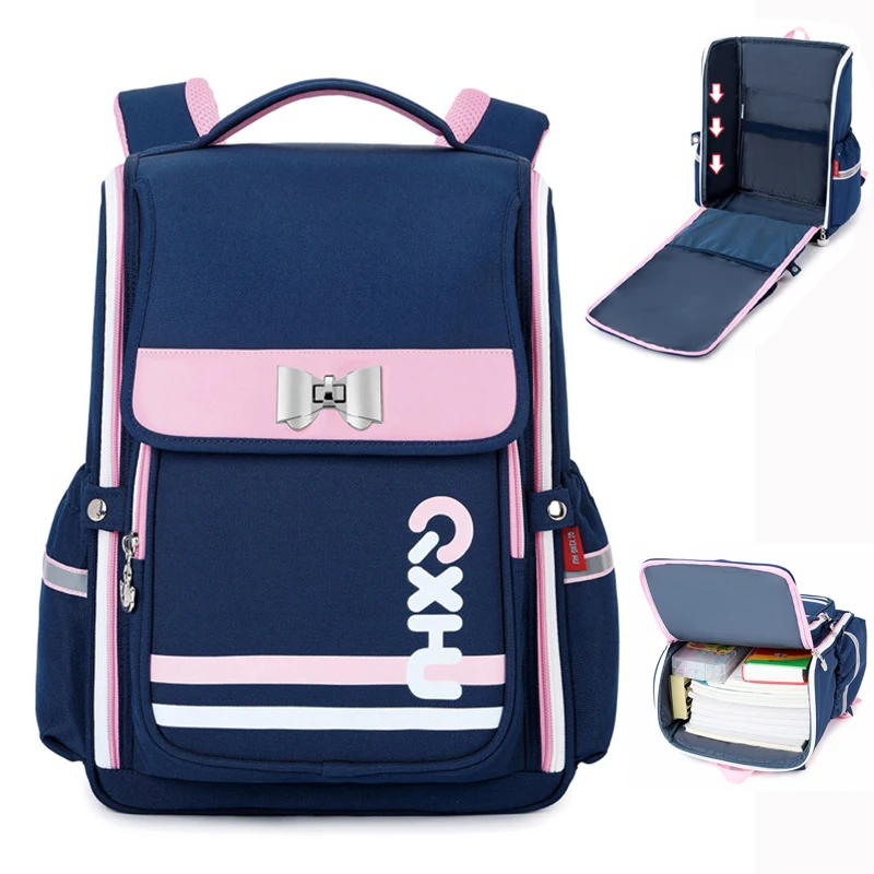 Boys Girls High Capacity School Backpack Kids Orthopedic School Bags For Kids New Waterproof Back Pack Grades 3-6 Bookbag Bolsas