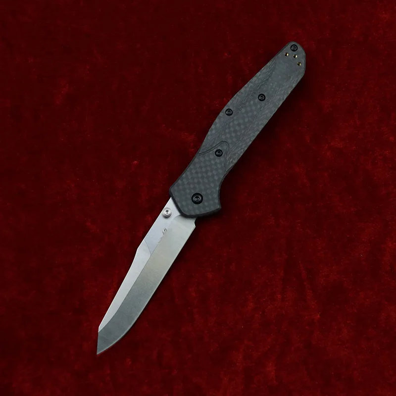LEMIFSHE 940 ألياف الكربون مقبض مارك s90v شفرة النحاس غسالة التخييم الصيد جيب في الهواء الطلق EDC أداة فائدة سكين للفرد
