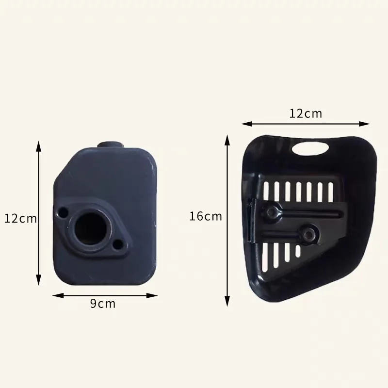 Máy Hút Phù Hợp Với Xe Honda GXV160 GXV140 HR215 HRB215 HRC216 HRM215 Ống Thoát Khí Muffer Lawm Máy Cắt Cỏ Thay Thế Một Phần P/N18310 ZE7 013