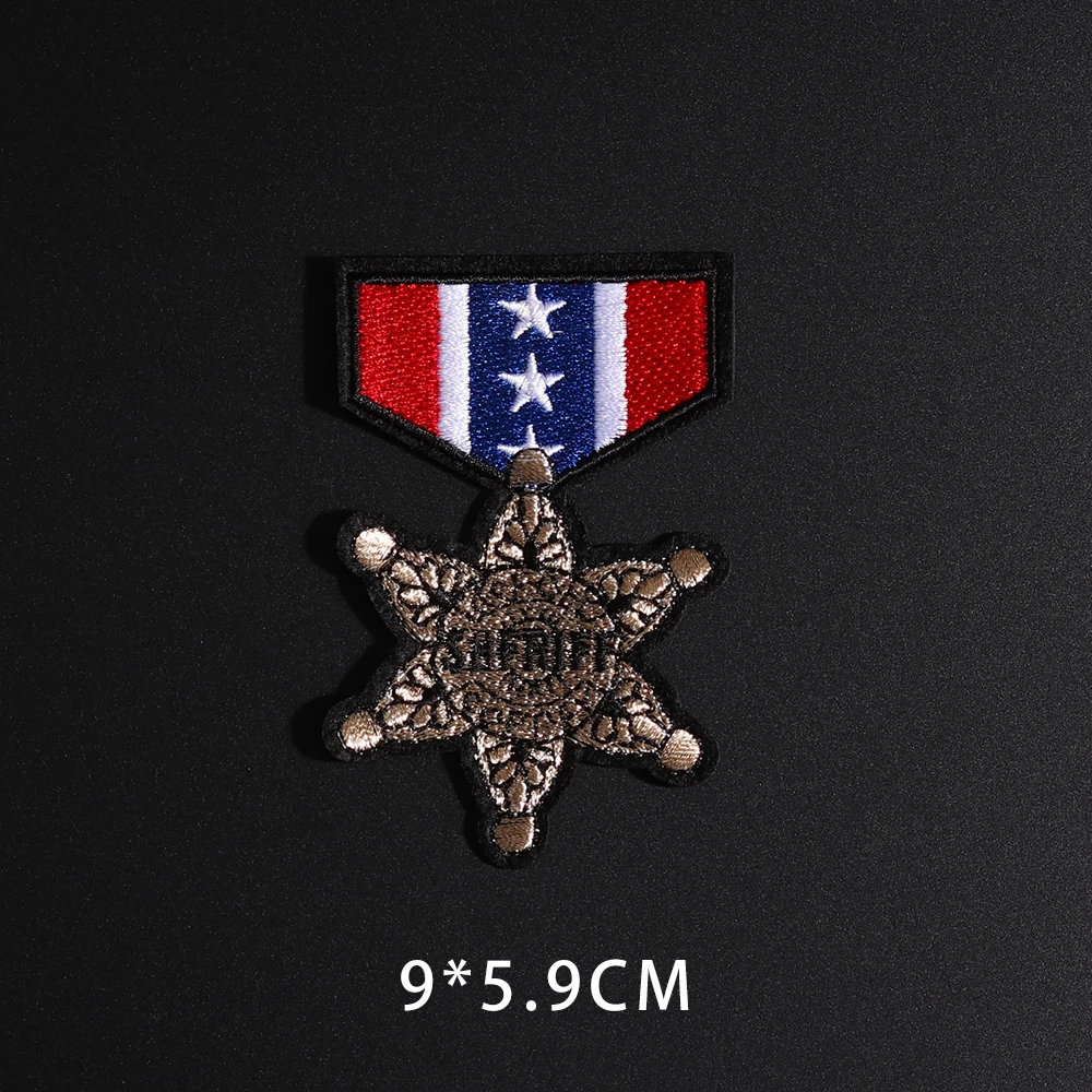 High quality epaulet Badge Decorative patch Moon and stars Magic wand Jeans jacket backpack Ironing sewing on clothes