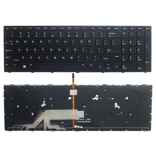 Imagen 2 del producto Nuevo teclado para ordenador portátil US/RU/UK/SP/FR para HP PROBOOK 470 G5 450 G5 455 G5 650 G4 650 G5 teclado Inglés