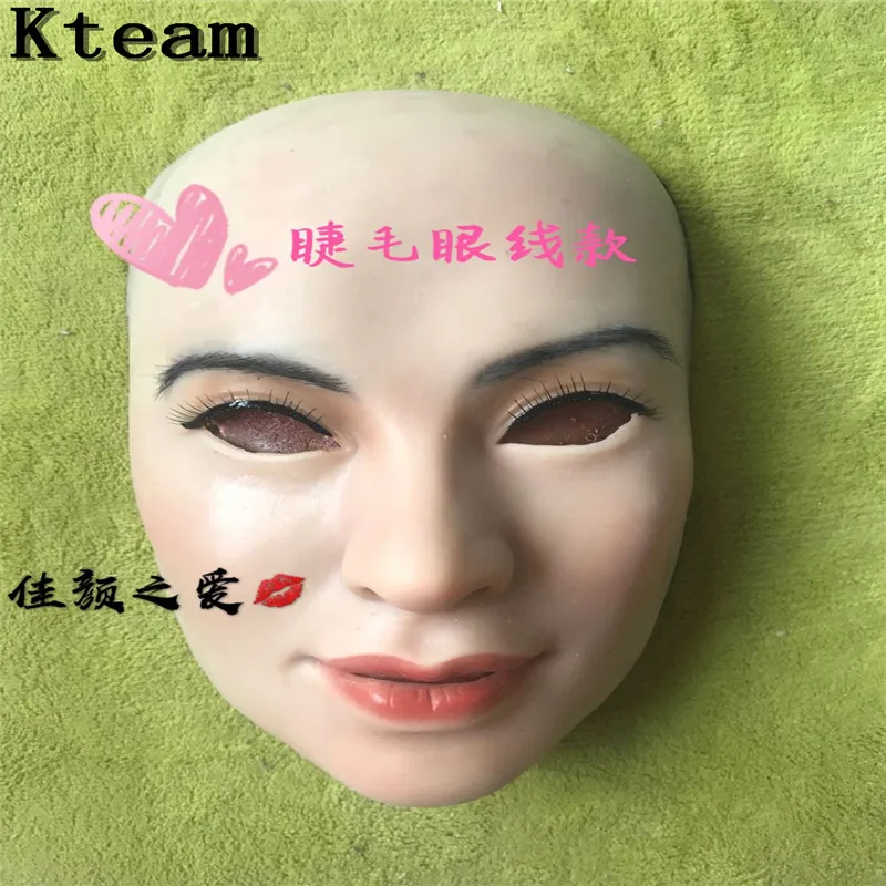 Newest silicone mask artificial realistic skin may mask latex sexy cosplay for crossdresser transgender male shemale Drag Queen