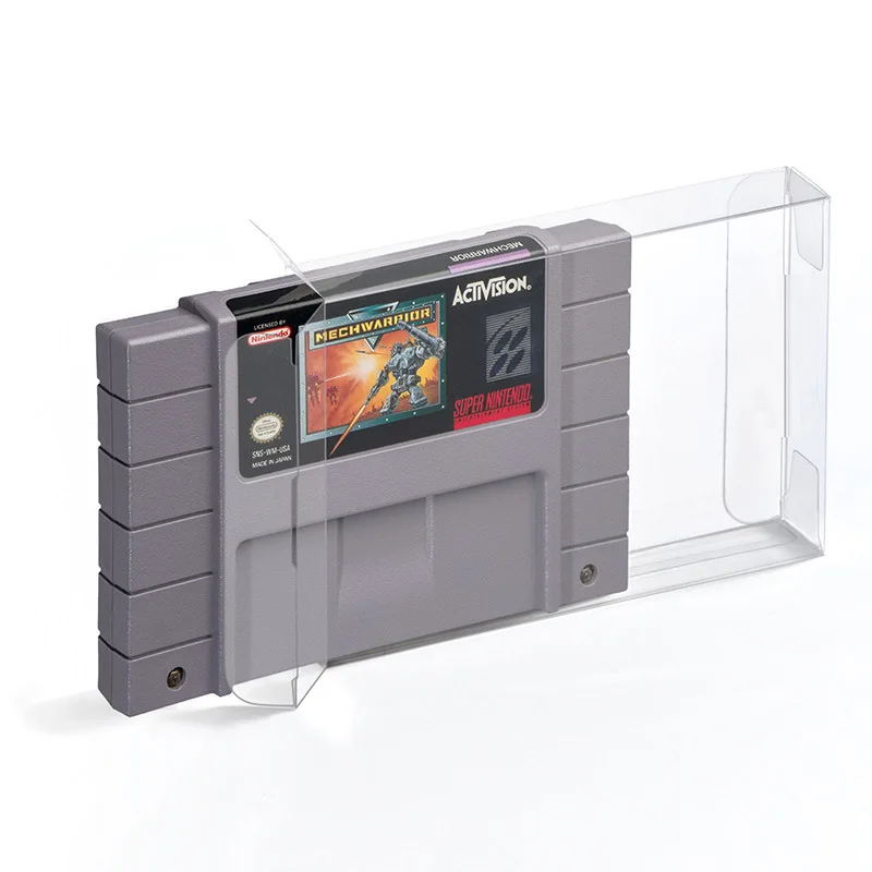 500pcs Protector Card Sleeve Clear Case for SNES