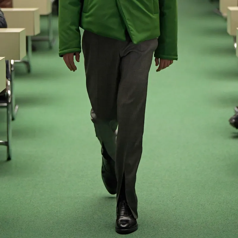 سراويل رجالية عادية الربيع والخريف الرجال موضة جديدة الهبي شخصية مفتوحة النمط البريطاني سراويل تقليدية #4