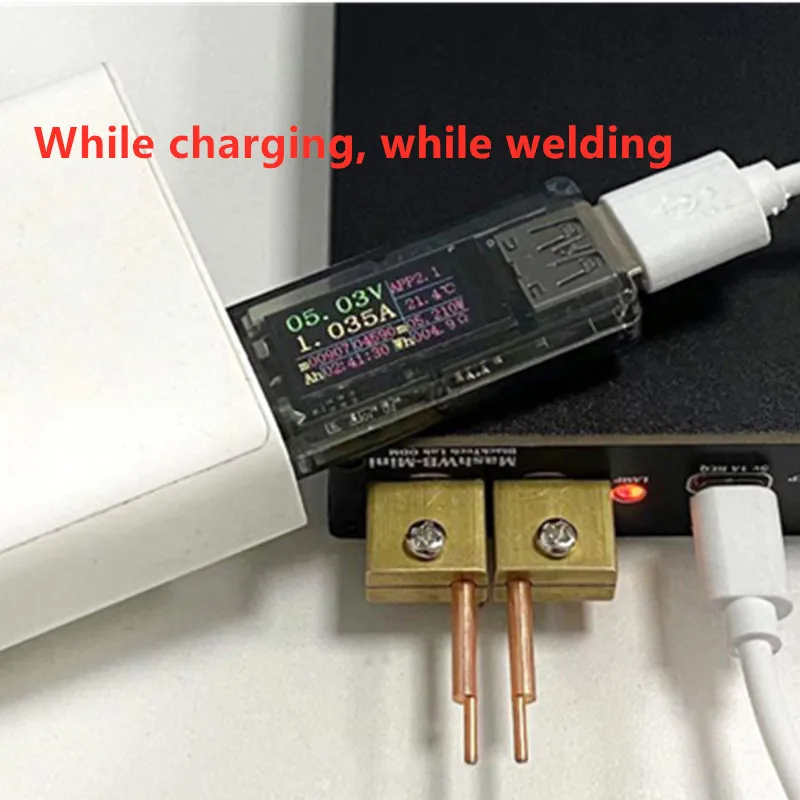 DIY Mini Portable Handheld Spot Welder Double Pulse automatic Trigger 18650 Battery Spot Welding machine  Household Kit