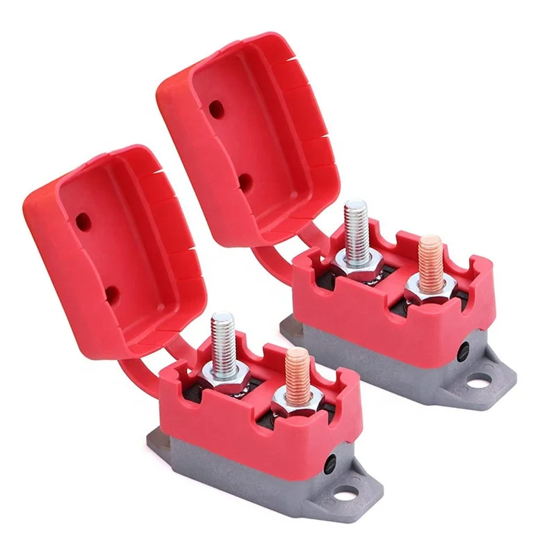 2 pcs 12V Circuit Breaker   Cover Dual Battery Fuse Automatic Auto Reset 10A 20A 30A 40A 50A Waterproof Circuit Breaker for Car