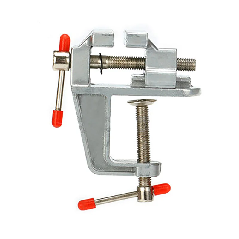 3.5 Inches Aluminum Miniature Small Jewelers Hobby Clamp On Table Bench Vise Mini Tool Vice Muliti-Funcational