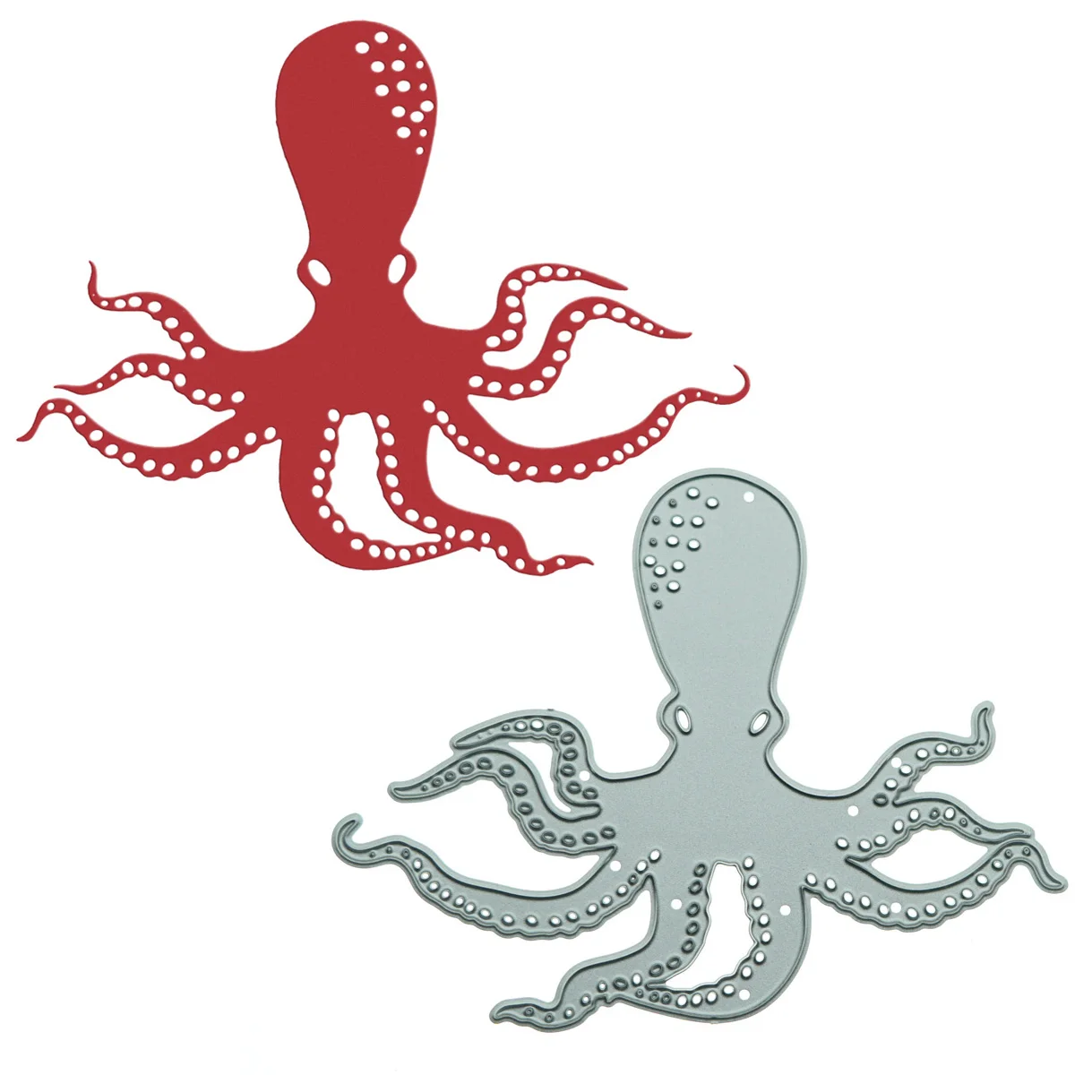 For Ocean Clip Art Octopus Pattern Metal Cutting Dies Scrapbooking Cutter Stencil Diary Book Album Decorating