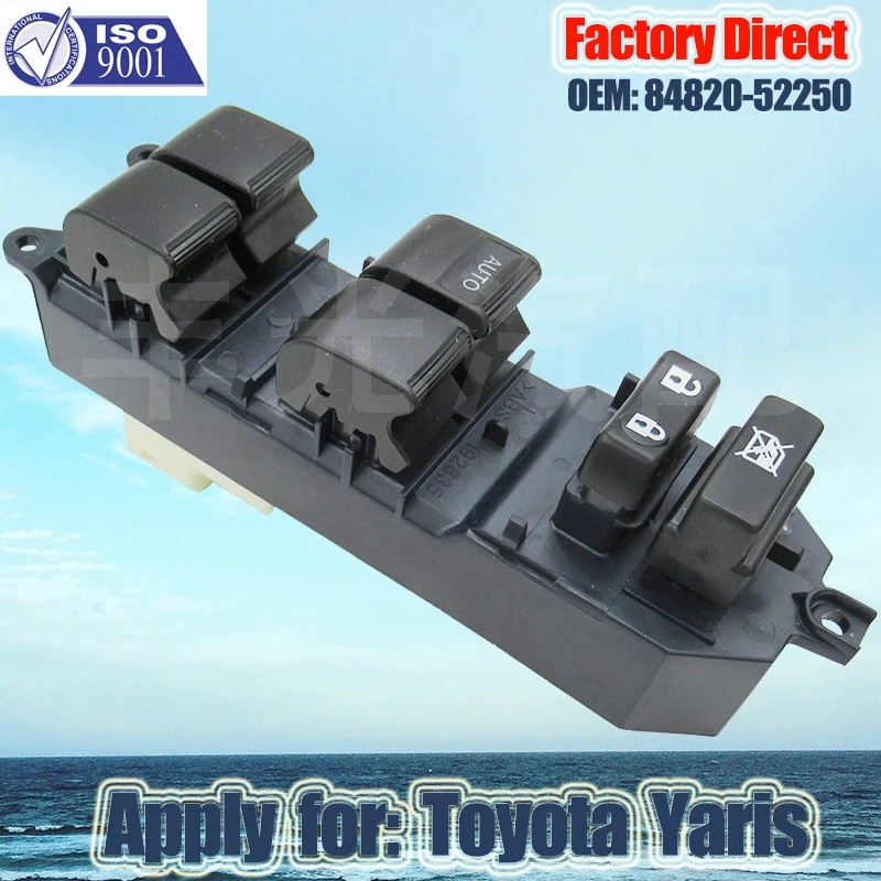 Factory Direct Auto Electric Power Window Master Control Switch Apply For TOYOTA Yaris Left Driver side Switch LHD 84820-52250