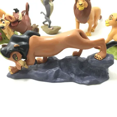 9pcs/set Cartoon Anime Lion King Animal Timon Loin Simba Pig Pumbaa Action Figure Toys