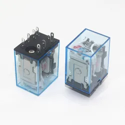 MY2P HH52P MY2NJ Relay Coil General DPDT Micro Mini Electromagnetic Relay Switch with LED AC 110V 220V DC 12V 24V  36V 380V