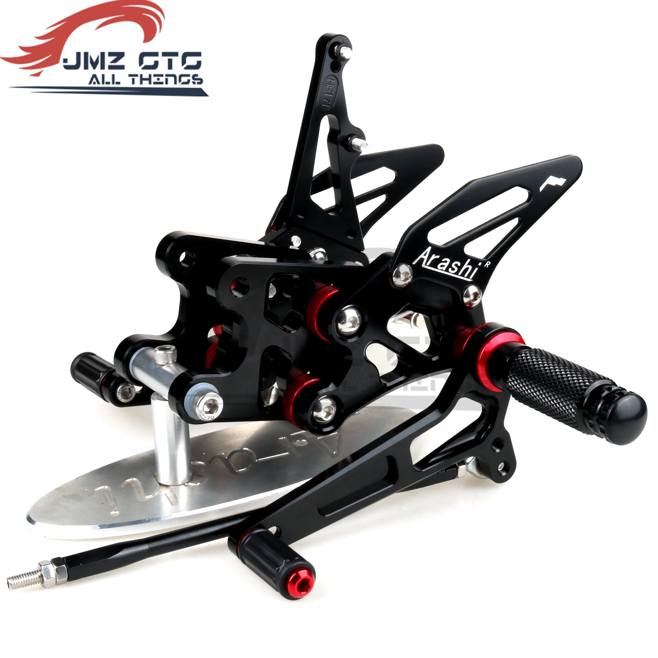 

Motorcycle CNC Adjustable Rear Set Rearsets Footrest Foot Rest For SUZUKI GSXR1000 2007 2008