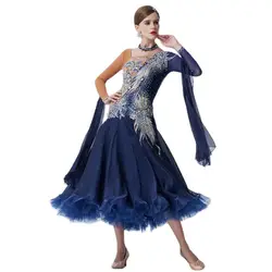 B-19421 High-end Custom-made Modern Waltz Tango Ballroom Dance Dress, Smooth Ballroom Dress, Ballroom Dress For Sale