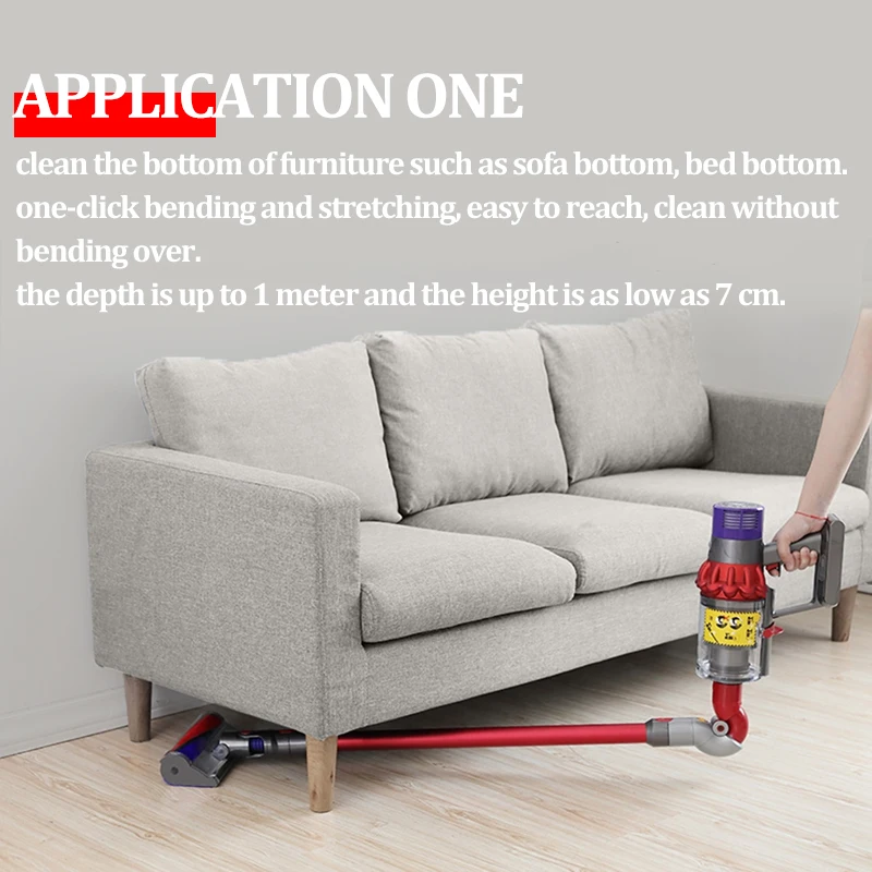 Dla Dyson V7 V8 V10 V11 części do czyszczenia próżniowego Quick Release Adapter o niskim zasięgu 970790-01 Adapter dolny do gospodarstwa domowego