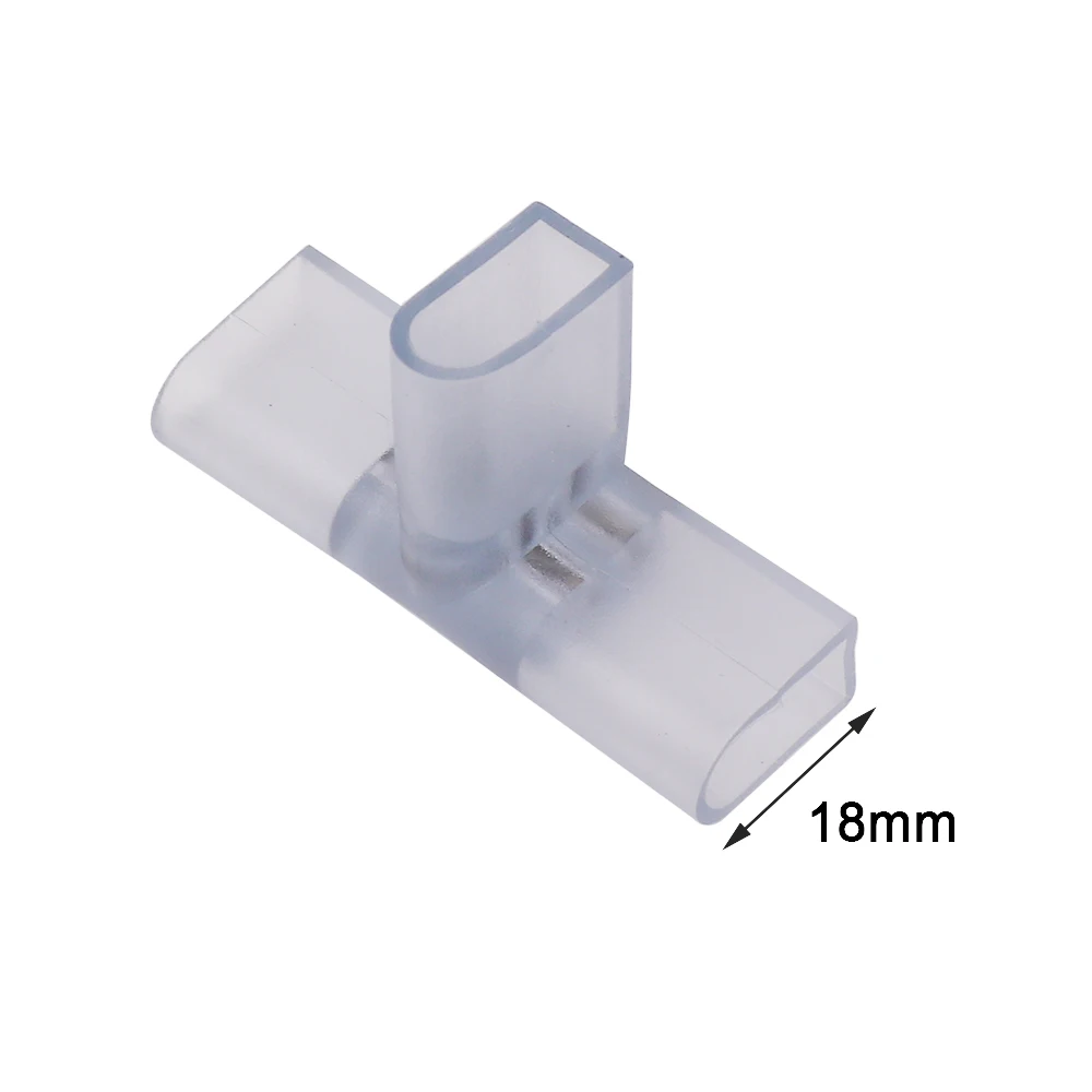 2 pin I L T Shape Corner Connector for 110V 220V 8x16MM Single Color Neon Middle Connectors for Single/Double Side Light Neon