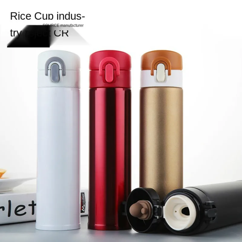 

Fashion Creative Business Straight Vacuum Flasks Portable and Durable Double-layer Vacuum Insulation High-end Office Thermoses