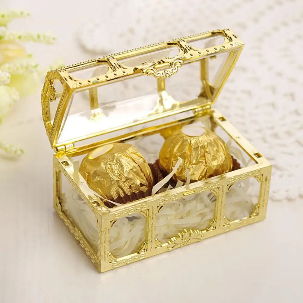 Vintage Treasure Box Candy Trinket Jewelry Organizer DIY Trinket Storage Container Jewelry Crystal Gem Trinket Box Holder