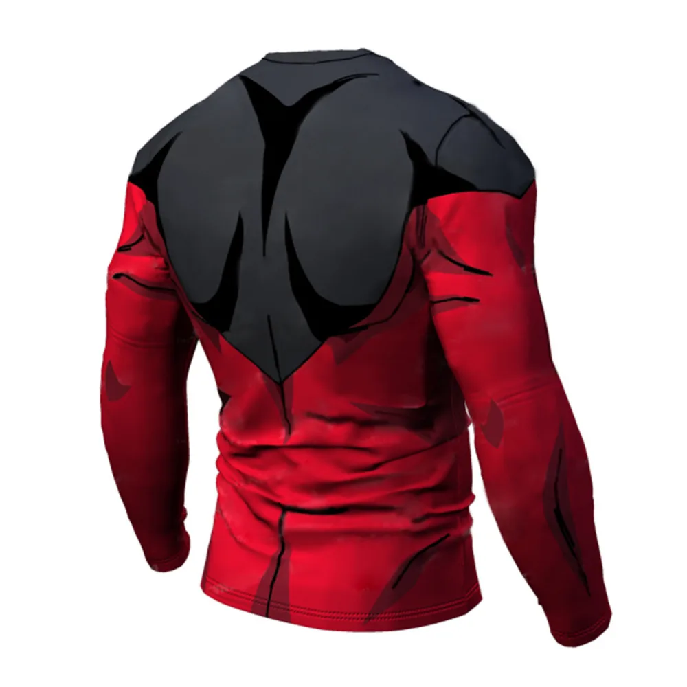 Spring New Anime Long Sleeve Top Men\'s Casual T-shirt 3D Printing T-shirt Casual Anime Fashion T-shirt Tights Top