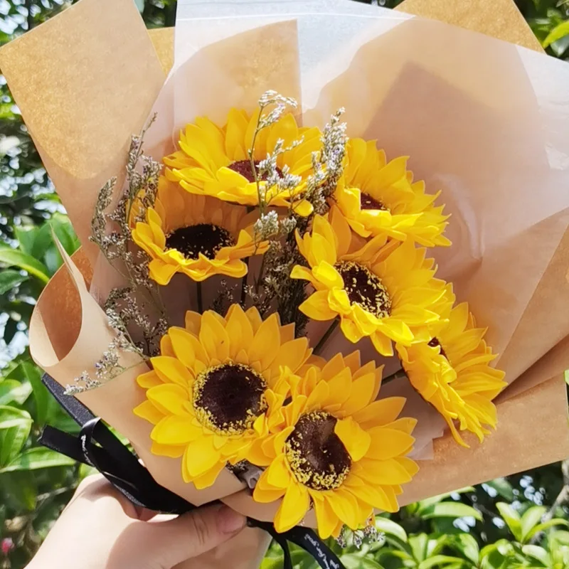 

Dried Sunflower Soap Bouquet, Home Decoration, Wedding Bouquet, Photography Props, Holiday Gifts