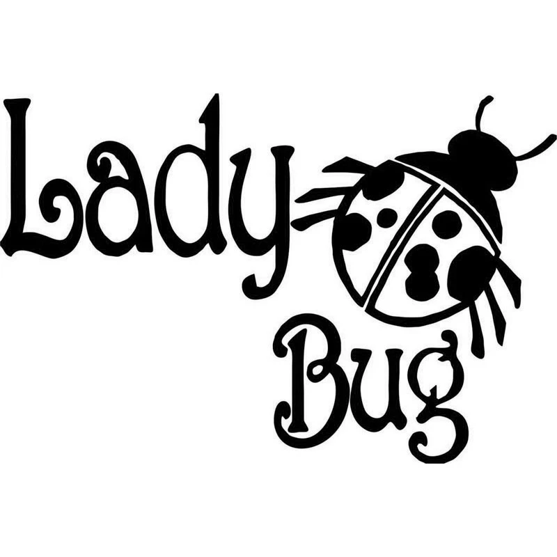 

16CM*10.7CM Lady Girl Bug Animal Ladybug Car Vinyl Decal Sticker Car Stylings Decoration