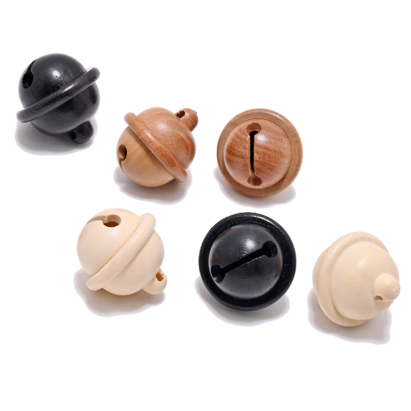 WD-016 Natural Rosewood Boxwood Bell Beads Handmade Antique Beads For Jewelry Making DIY Beads Bracelet Yoga Necklace