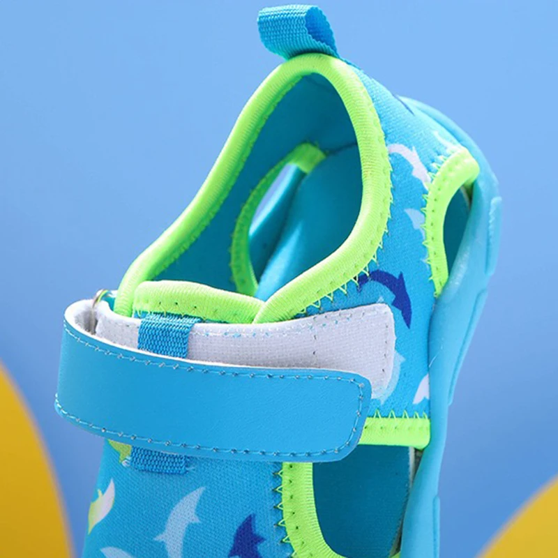 Children summer functional sandals kids barefoot sandals fashion non-slip shoes for boys girls soft bottom sandals size 21-31