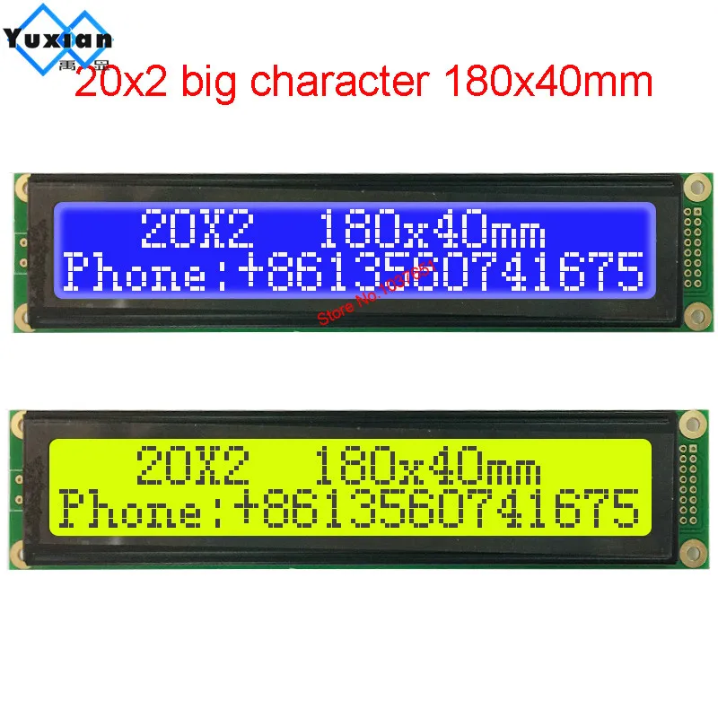 Big Large Size 2002 20x2 Lcd Display Module Screen 180*40mm instead WH2002L SCS02002A0