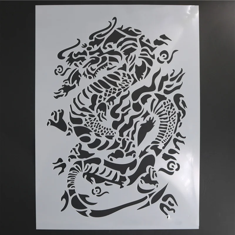 2pc Dragon Eagle Cake Stencils Accessories Supplies Painting Template Scrapbooking Embossing Stamping Album Card