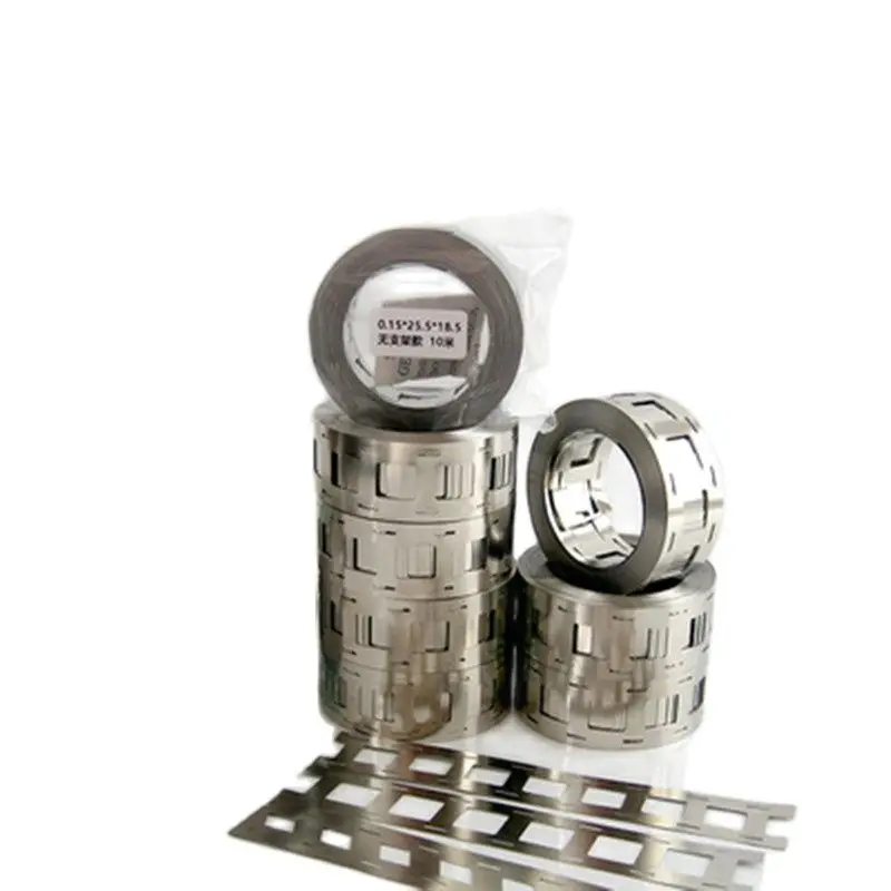 1 Roll10M 2P Nickel Plated Steel Strip For 18650 Lithium Battery Pack Welding Tape Nickel Belt Nickel Strip 2P 0.15*27mm