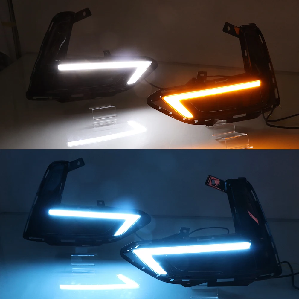 LED Daytime Running Light Car Accessories Waterproof 12V DRL Fog Lamp Decoration For Nissan Sentra Sylphy 2019 2020 2021 2022